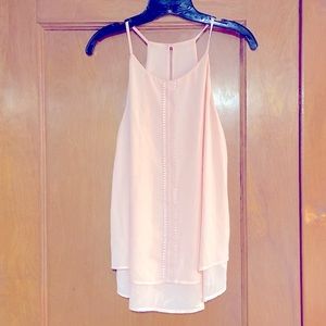 Light pink Naked Zebra tank/camisole.